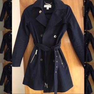 Michael Kors Asymmetrical Trench Coat